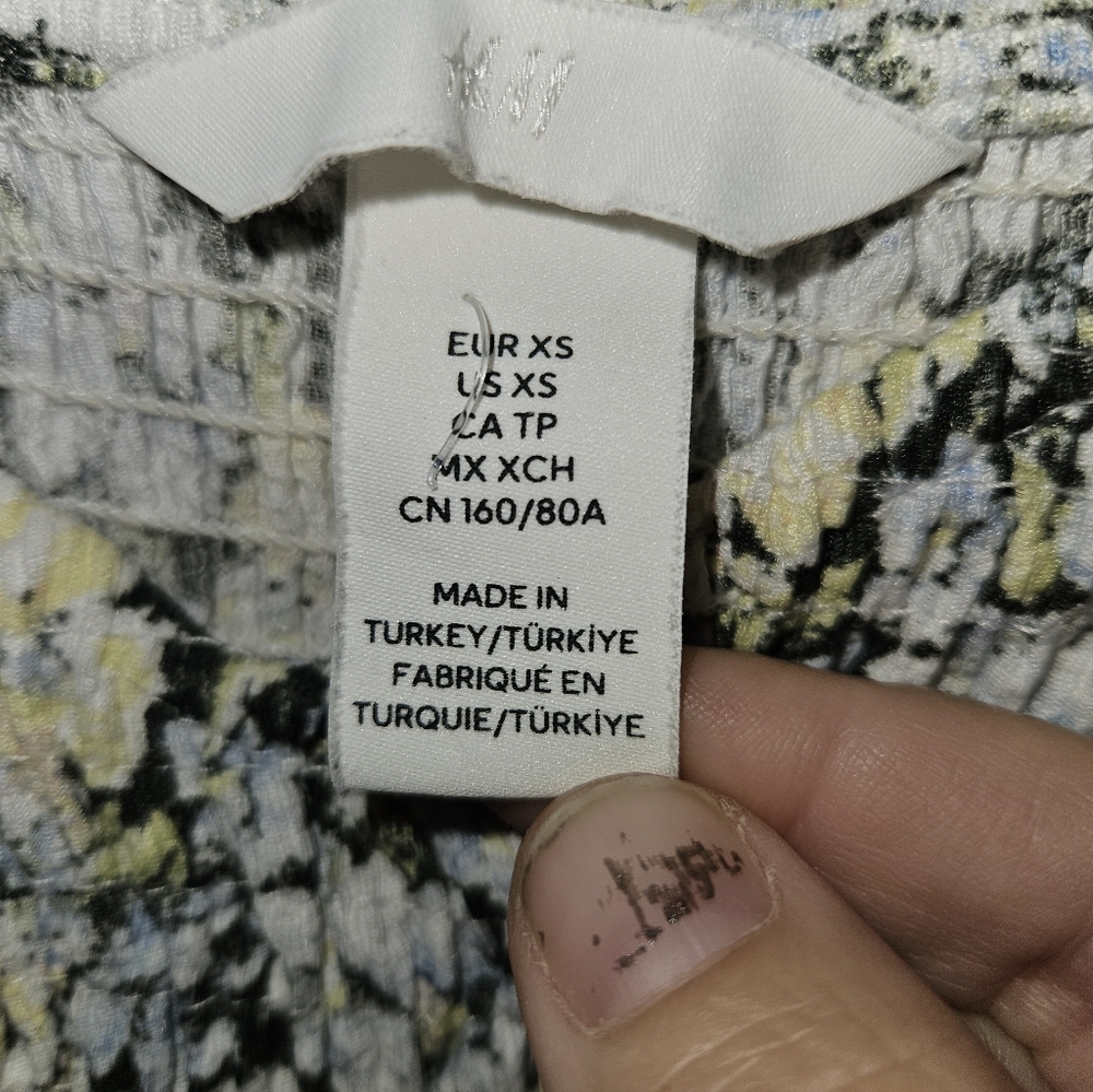 H & M Womans Floral Dress Size Xs - Picture 5 of 9